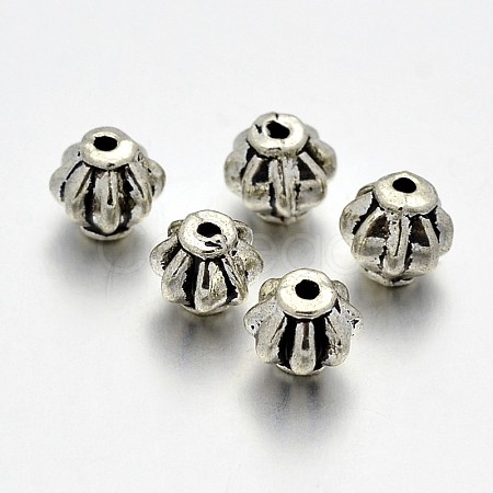 Tibetan Style Alloy Lantern Beads PALLOY-E381-20AS-NR-1