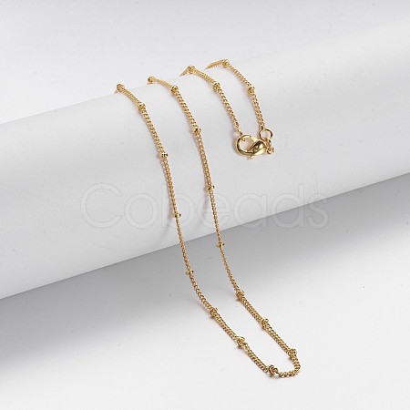 Brass Chain Necklaces X-MAK-F013-07G-1