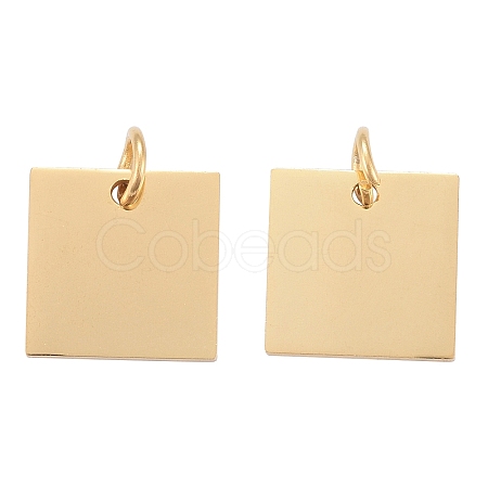 304 Stainless Steel Stamping Blank Tag Charms STAS-I311-28G-1