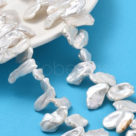Natural Baroque Keshi Pearl Beads Strands PEAR-P064-02C-01A-1