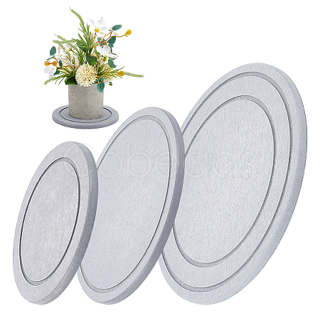 3Pcs 3 Styles Diatomaceous Earth Flower Pot  Pads DIY-OC0014-84A-1