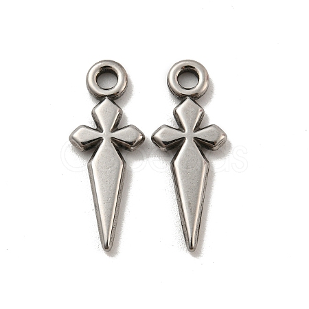 Non-Tarnish 304 Stainless Steel Pendants STAS-O004-06B-P-1