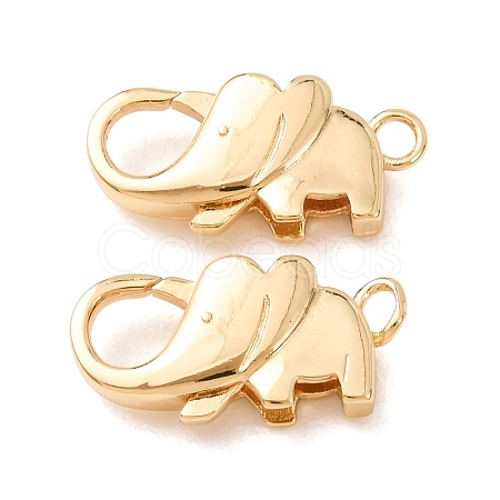 Brass Lobster Claw Clasps KK-CBACC01-03G-1