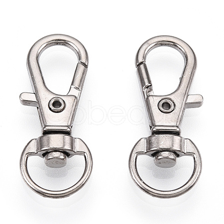 Alloy Swivel Lobster Claw Clasps X-FIND-T069-01A-P-1