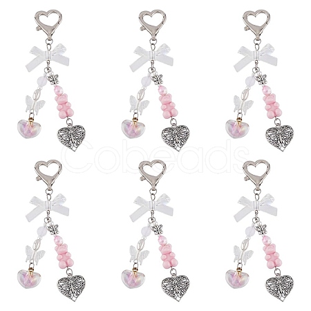 Acrylic Pendant Decorations HJEW-AB00555-1