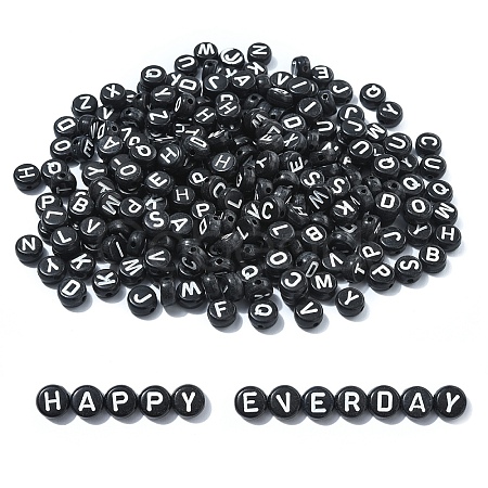 Opaque Acrylic Horizontal Hole Beads SACR-YW0001-70-1