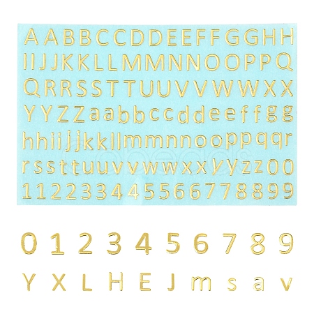 3PCS Brass Self-Adhesive Picture Stickers DIY-SF0008-10-1