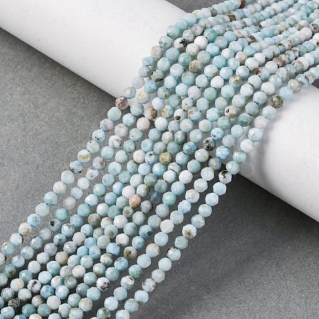 Natural Larimar Beads Strands G-F785-B01-01-1