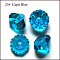 K9 Glass, Imitation Austrian Crystal Beads, Grade AAA, Faceted, Diamond, Dodger Blue, 9.5~10x7~8mm, Hole: 0.9~1mm