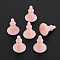 Silicone Ear Nuts, Earring Backs, for Stud Earring Making, Light Coral, 11x8x8mm, Hole: 0.7mm