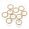 304 Stainless Steel Twisted Jump Rings, Open Jump Rings, Golden, 10x1.5mm, Inner Diameter: 7.5mm