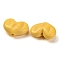 Opaque Acrylic Beads, Heart, Yellow, 18x24x10mm, Hole: 2.5mm