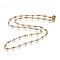 304 Stainless Steel Chain Necklaces, with Lobster Claw Clasps, Ion Plating (IP), Flat Round, Golden, 17.9 inch(45.5cm)