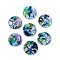 2-Hole Freshwater Shell Buttons, Flat Round, Colorful, 14x2mm, Hole: 2mm