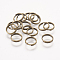 Iron Split Rings, Double Loops Jump Rings, Cadmium Free & Nickel Free & Lead Free, Antique Bronze, 8x1.4mm, about 6.6mm inner diameter, about 700pcs/100g