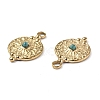 PVD Vacuum Plating 201 Stainless Steel Natural Turquoise Pendants STAS-C064-VC868-4