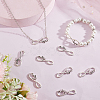 50Pcs Tibetan Style Alloy Infinity with Word Hope Connector Charms TIBE-SC0004-59-4