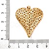 Brass Micro Pave Clear Cubic Zirconia Pendants KK-U076-19G-3