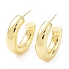 Rack Plating Brass Arch Stud Earrings EJEW-B027-07G-03-1