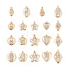 114 Pcs 19 Styles Alloy Pendants FIND-TA0001-31LG-2