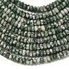 Natural Green Spot Jasper Beads Strands G-L635-A20-4x2mm-5