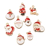 Christmas Theme Alloy Enamel Pendants FIND-M039-01I-1