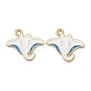 Ocean Alloy Enamel Pendants ENAM-B041-01F-1