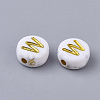 Plating Acrylic Beads X-PACR-R242-01W-2