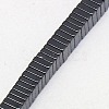 Electroplate Non-magnetic Synthetic Hematite Heishi Beads Strands X-G-J171A-3x3mm-03-3