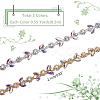 1M 2 Colors Iron Rhinestone Strass Chains CH-WR0001-03-2