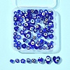 80Pcs 8 Styles Handmade Lampwork Evil Eye Beads LAMP-FS0001-38B-6