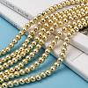 Electroplate Non-magnetic Synthetic Hematite Beads Strands G-Q466-6mm-01-6