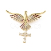Brass Micro Pave Colorful Cubic Zirconia Pendants CU-CBA03AF-13G-1