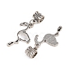 Alloy European Dangle Charms PALLOY-YW001-08-2