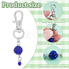 28Pcs 14 Colors Rhinestone Pave Disco Ball and Bicone Glass Dress Zipper Helper HJEW-PH01984-6