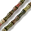 Natural Unakite Beads Strands G-Q178-A10-01-1