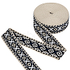 Ethnic Style Polyester Ribbon OCOR-WH0105-092A-1