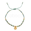 Natural Amethyst Braided Bead Bracelet FR2657-5-1