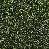 Baking Paint Silver Lined Glass Seed Beads SEED-H003-09D-2