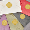 Plastic Self Adhesive Gold Foil Embossed Stickers DIY-WH0211-016-7