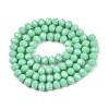 Opaque Solid Color Imitation Jade Glass Beads Strands EGLA-A044-P6mm-D14-3