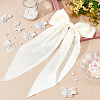 1Pc Big Bowknot Polyester Hair Barrettes & 6Pcs Butterfly Iron Alligator Hair Clips OHAR-GA0001-04-5