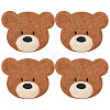 Computerized Embroidery Polyester with Fur Iron on/Sew on Patches DIY-WH0671-397B-1