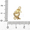 Brass Micro Pave Clear Cubic Zirconia Beads LS-KK-D409-08G-3