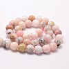Round Natural Pink Opal Beads Strands G-K071-12mm-2