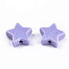 Spray Painted Acrylic Beads MACR-T037-06-2