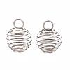 Non-Tarnish 304 Stainless Steel Wire Pendants STAS-ZX013-22-14mm-P-1