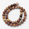 Natural Mookaite Round Bead Strands G-N0166-09-6mm-3