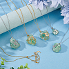 6Pcs 2 Color Brass Macrame Pouch Braided Gemstone Holder Pendant Necklace Making NJEW-AB00024-5