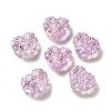 Transparent Acrylic Waffle Beads OACR-E016-01F-1